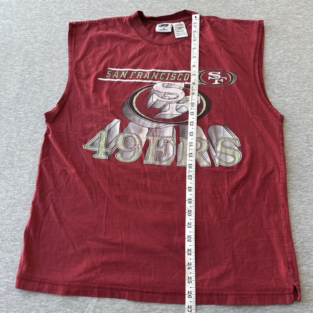49ers San Francisco Tank Top The Edge Size L Red - Picture 8 of 10